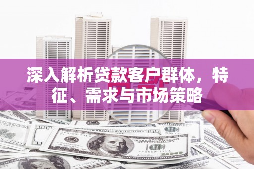 屏山深入解析贷款客户群体，特征、需求与市场策略