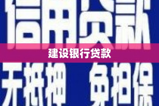屏山建设银行贷款