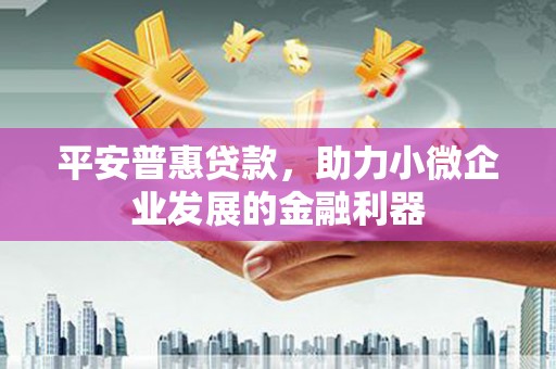 屏山平安普惠贷款，助力小微企业发展的金融利器