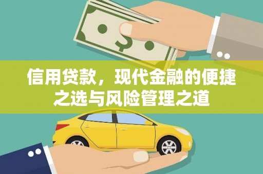 屏山信用贷款，现代金融的便捷之选与风险管理之道