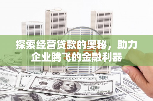 屏山探索经营贷款的奥秘，助力企业腾飞的金融利器