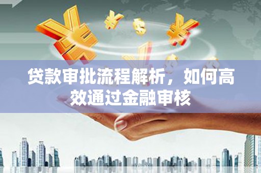 屏山贷款审批流程解析，如何高效通过金融审核