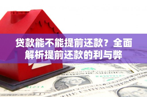 屏山贷款能不能提前还款？全面解析提前还款的利与弊