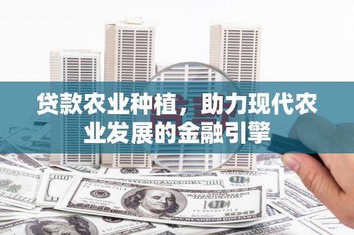 屏山贷款农业种植，助力现代农业发展的金融引擎