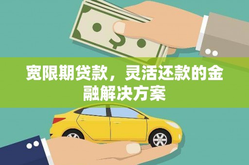 屏山宽限期贷款，灵活还款的金融解决方案