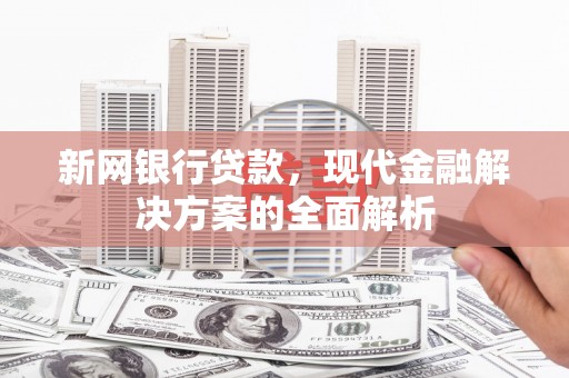 屏山新网银行贷款，现代金融解决方案的全面解析