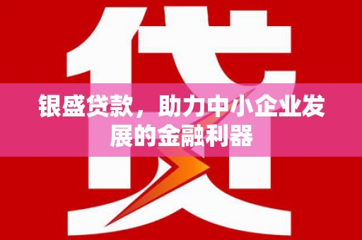 屏山银盛贷款，助力中小企业发展的金融利器